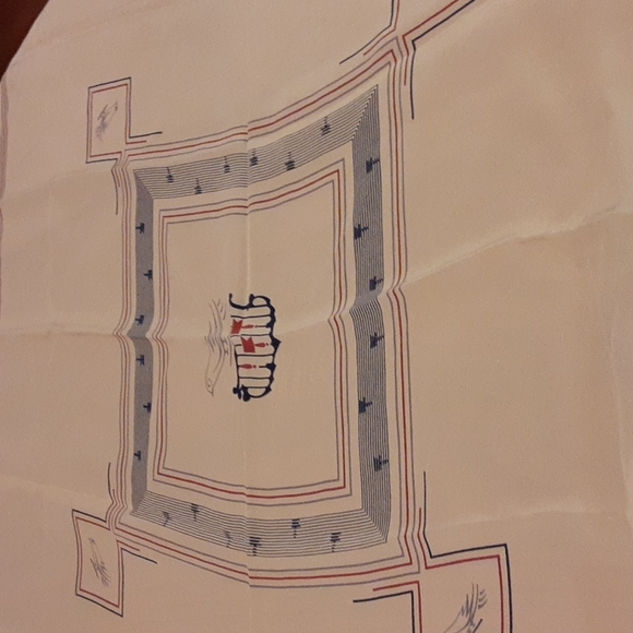 Vtg Jacomo Silk Scarf Italy 33"×33"L - Picture 7 of 16